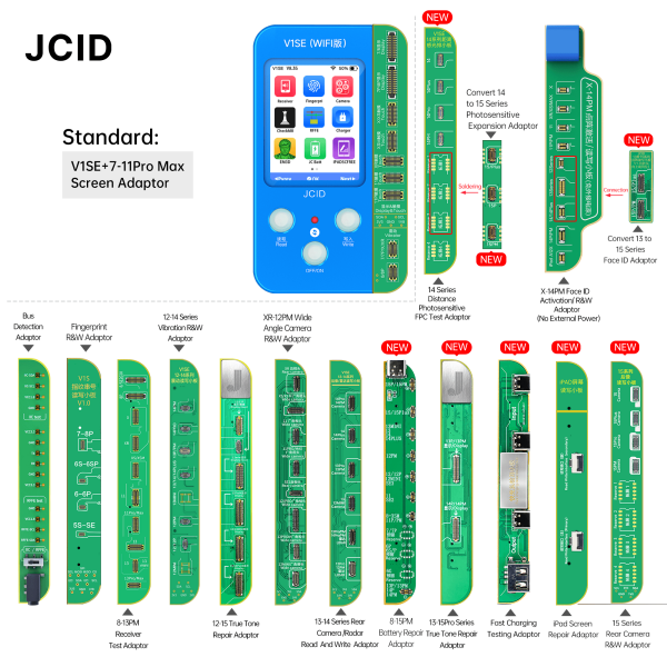 JCID Writer Programmer VISE 7-11 Pro Max Screen Adaptor