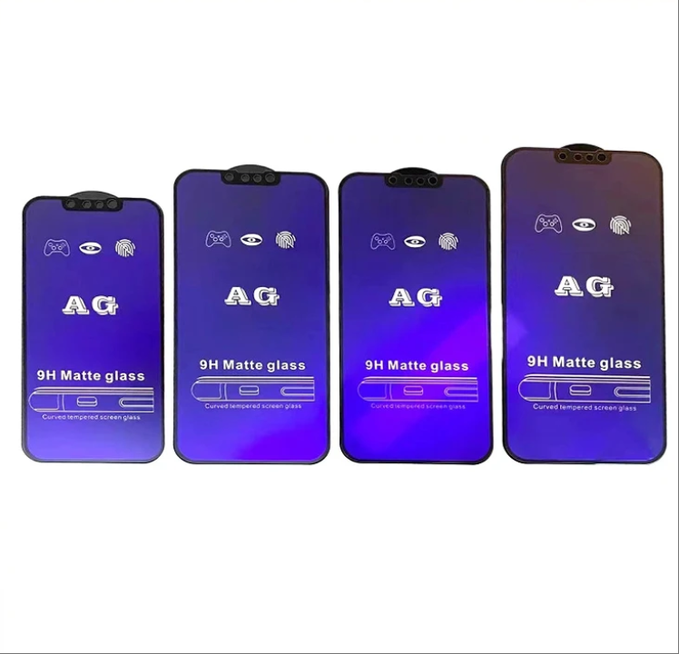 Wholesale Mobile Repair Spare Parts Accessory Supplier - AG Matte Anti-Blue Tempered Glass Phone Screen Protector for iPhone 16