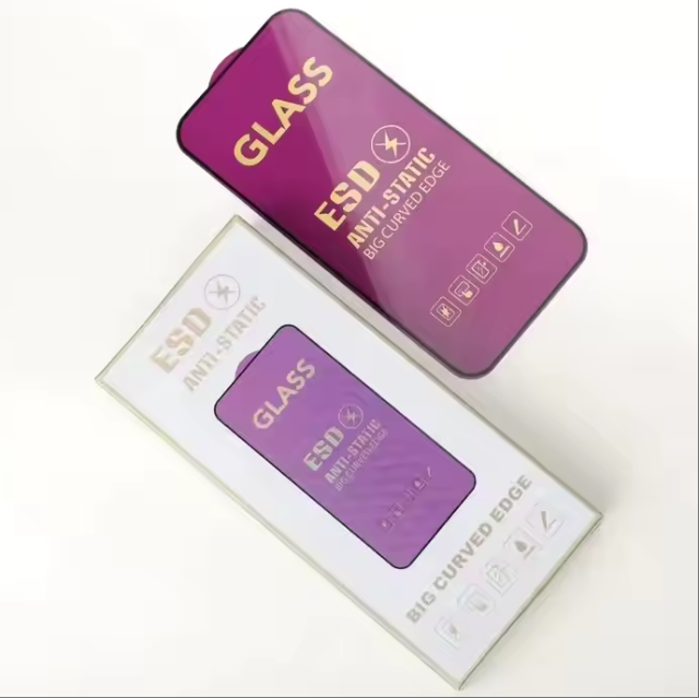 Static Electric Anti-static Tempered Glass Screen Protector Wholesale for iPhone