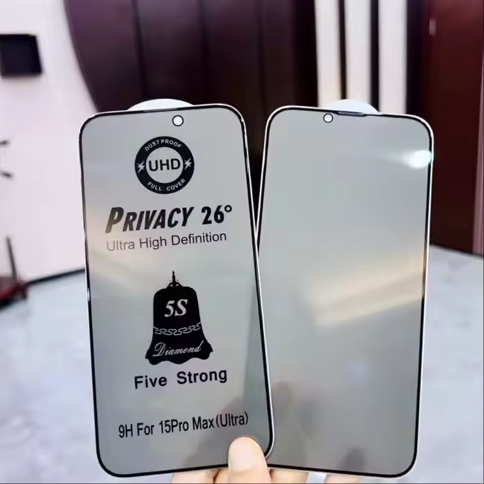 Wholesale Mobile Repair Spare Parts Accessory Supplier - Durable Waterproof Screen Protector Privacy Glass for iPhone