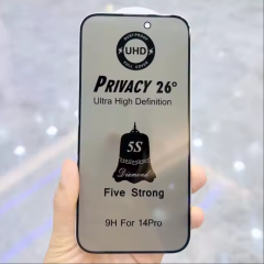 Durable Waterproof Screen Protector Privacy Glass for iPhone -- Full Glue and Anti-Glare Technology