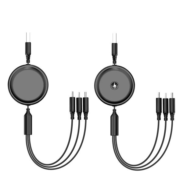 Wholesale Mobile Part Supplier - 3 in 1 Retractable Fast Charging Cable