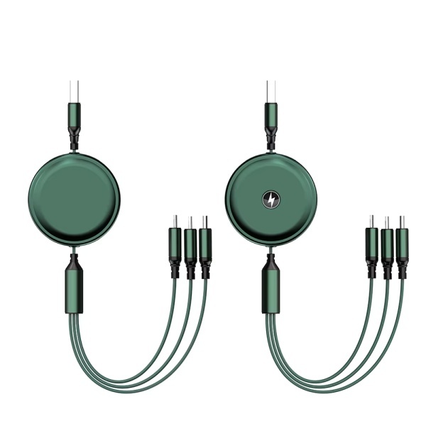 Wholesale Mobile Part Supplier - 3 in 1 Retractable Fast Charging Cable