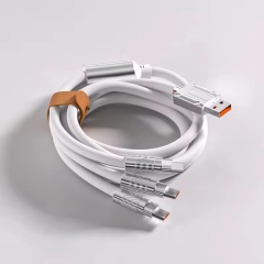 6A 120W 3 in 1 Fast Charging Data Cable Multiple Colors