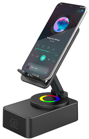 2-in-1 Desktop Speaker Stand Holder