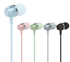 Colorful Electroplated 3.5mm Interface In-line Microphone Wired Earphone