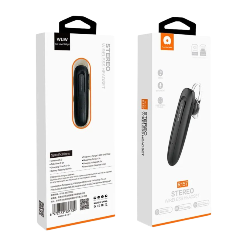 Wholesale Mobile Part Supplier - Bluetooth Stereo Wireless Headset Black White