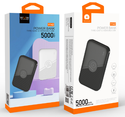 5000mAh Mini Power Bank Fast Charging +USB Type C