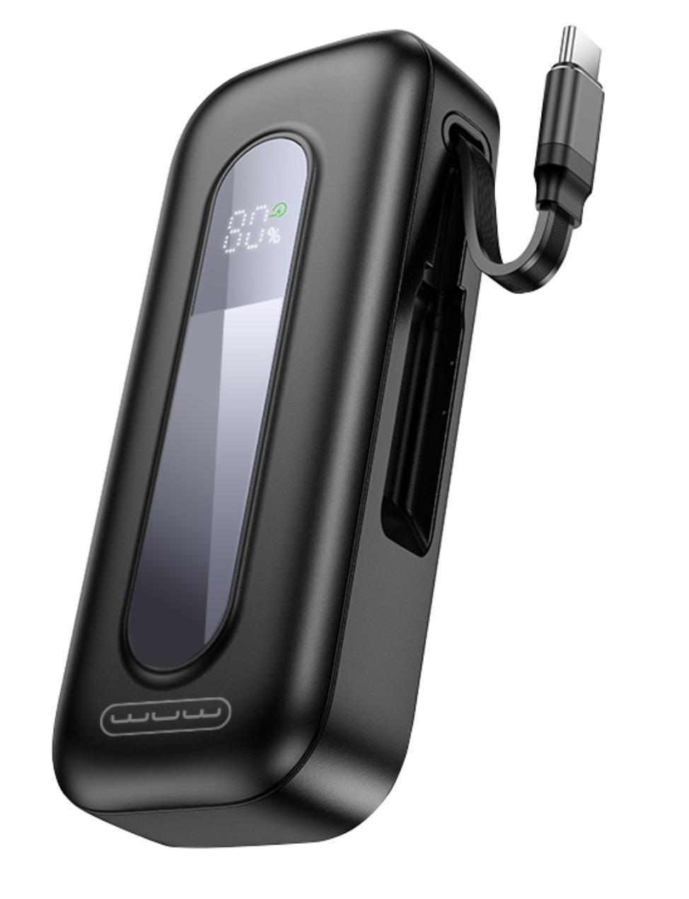 Wholesale Mobile Part Supplier - 10000mAh Power Bank PD22.5W Fast Charging Retractable Type-C Cable