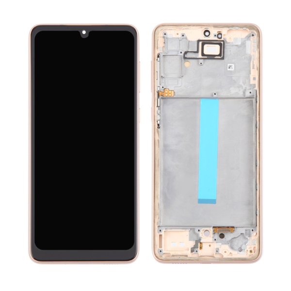 for Samsung Galaxy A33 5G LCD Display Touch Screen Assembly With Frame Gold