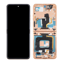 For Motorola Razr 50 Ultra LCD Display Touch Screen Digiziter Assembly With Frame