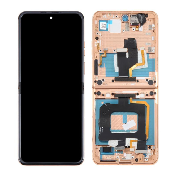 For Motorola Razr 50 Ultra LCD Display Touch Screen Digiziter Assembly With Frame