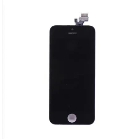 For Apple iPhone 5 LCD Screen and Touch Digitizer Assembly with Frame and Front Facing Camera Bracket and Sensor Bracket Replacement - Black - IVO