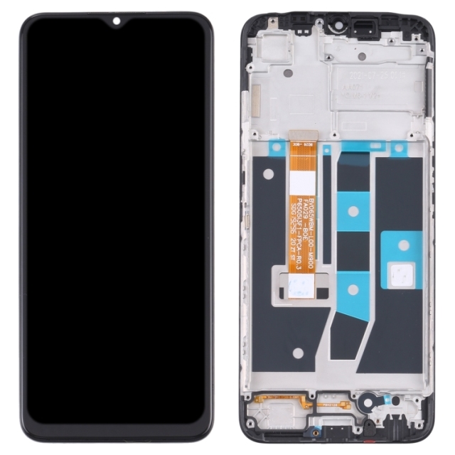 For Oppo A16 LCD Display Touch Screen Digitizer Assembly with Frame