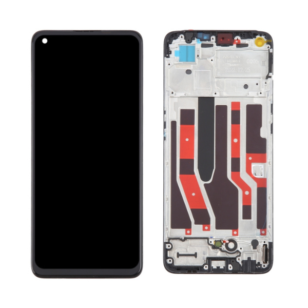 For OPPO Reno7 4G LCD Display Touch Screen Digitizer Assembly with Frame