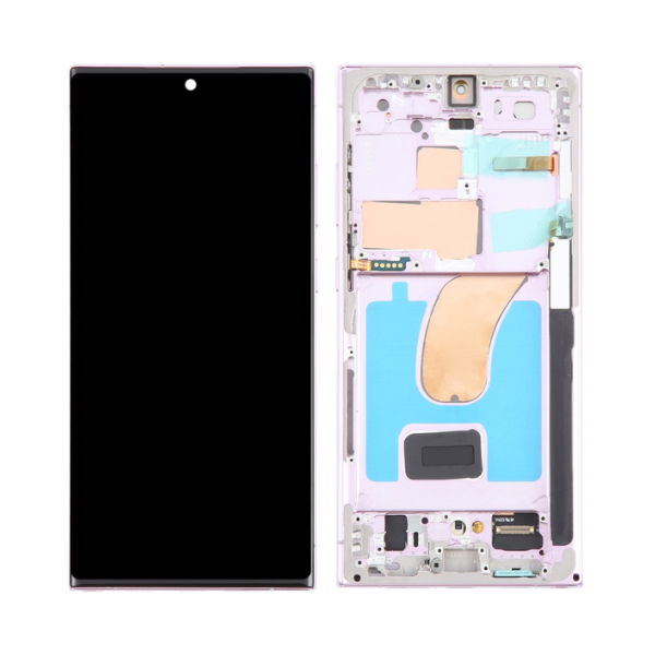 for Samsung Galaxy S23 Ultra LCD Display Touch Screen Digitizer Assembly With Frame (EU Version) - Pink