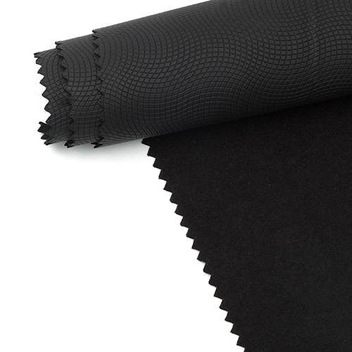 Wave grain pu leather