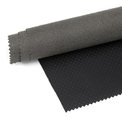 Perforated microfiber