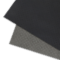 Perforated microfiber