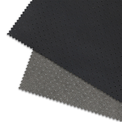 Perforated microfiber