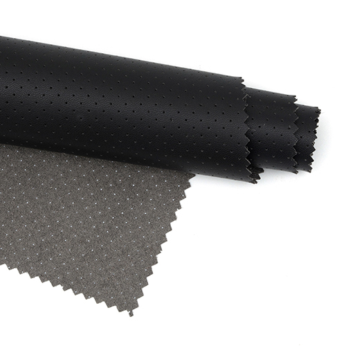 Perforated microfiber