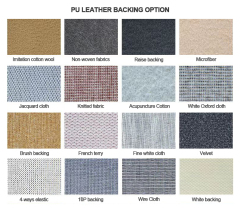 Pinhole grain pu leather