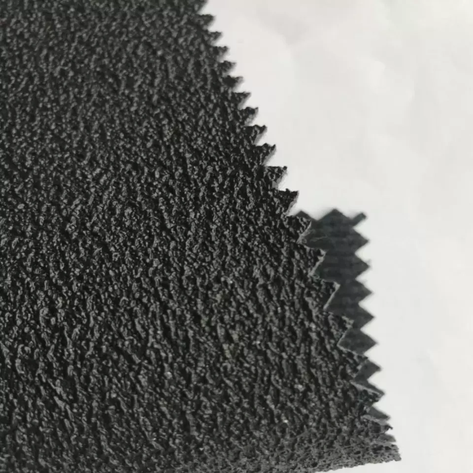 Synthetic Coated Polyester PVC leather