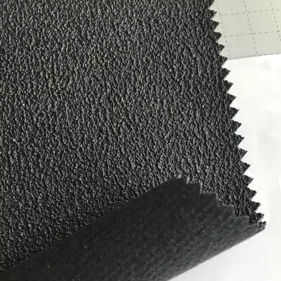 Synthetic Coated Polyester PVC leather