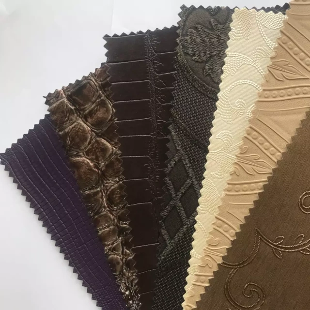 PVC Faux Furniture Leather Fabric Grippi Material