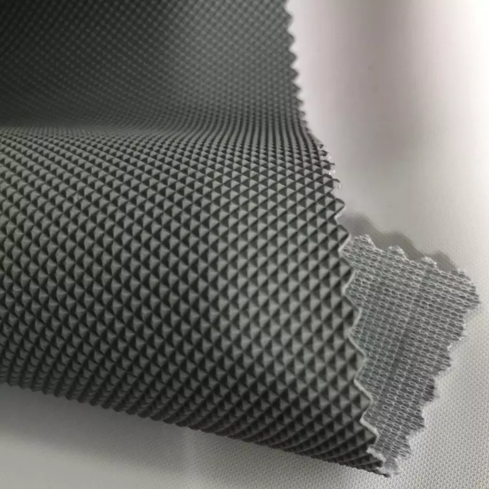 Diamond pattern PVC leather