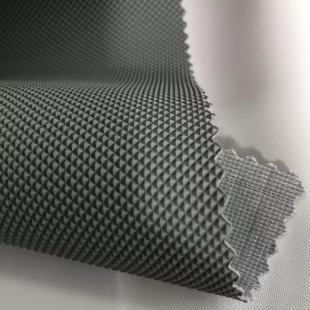 Diamond pattern PVC leather