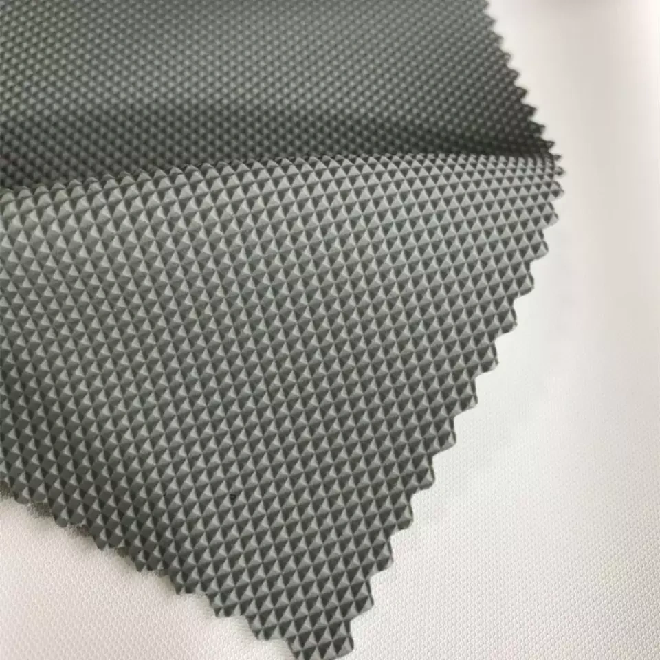 Diamond pattern PVC leather