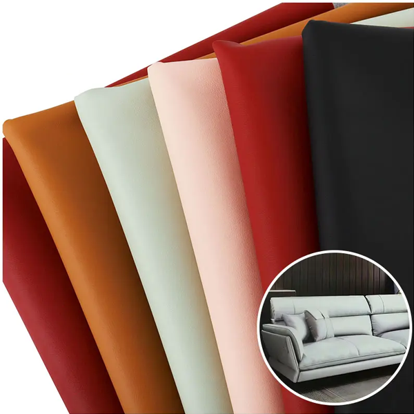 Multi-color Fire Retardant Glossy Oil Wax Synthetic Faux Leather For Furniture Household Luggage