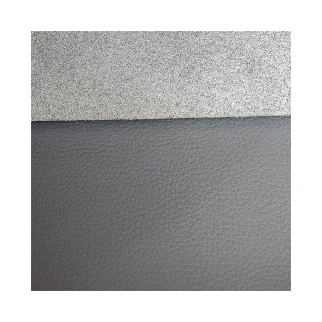 Breathable Soft Width 137cm Litchi Grain Microfiber Synthetic Leather Fabric For Sofa