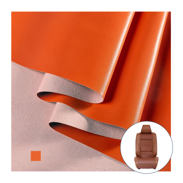 Synthetic Leather 1.2mm Nappa Automotive Microfiber Leather Roll for Car Seat