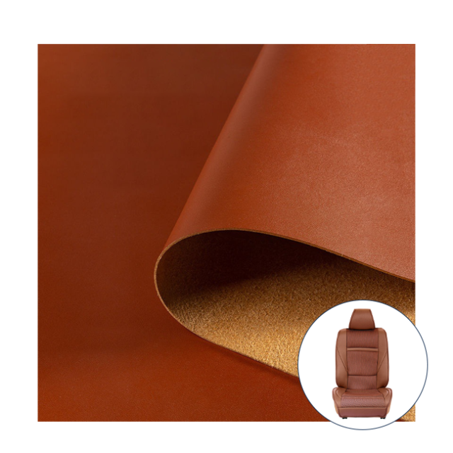 Synthetic Leather 1.2mm Nappa Automotive Microfiber Leather Roll for Car Seat
