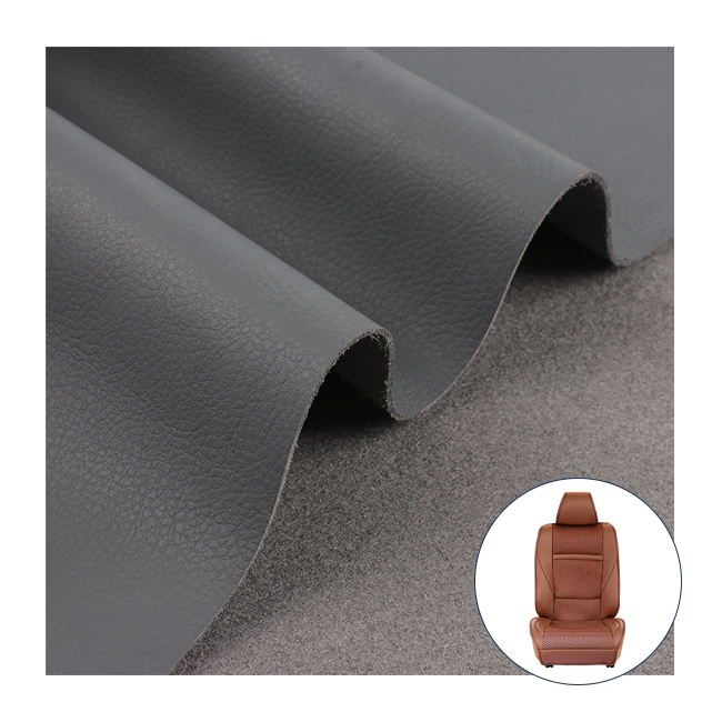 1.8mm Thickness Lychee Grain Microfiber Leather For Luxury Car Seat