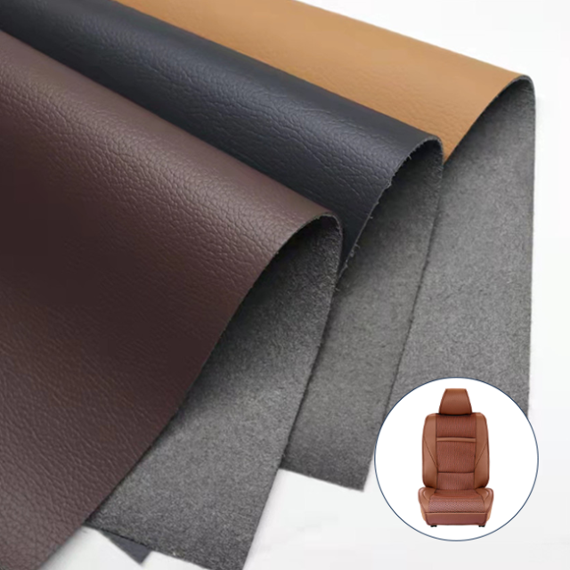 Microfiber Leather 1.2mm Thick Bottom Cloth Upholstery Leather For Car Seat