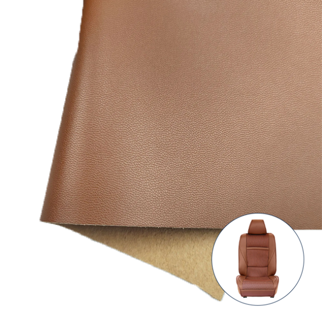 1.8mm Thickness Lychee Grain Microfiber Leather For Luxury Car Seat