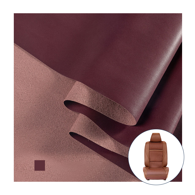Breathable PU microfiber leather fabric for luxury car seat