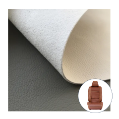 Microfiber Leather 1.2mm Thick Bottom Cloth Upholstery Leather For Car Seat