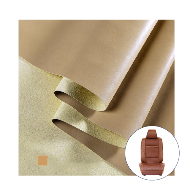 Breathable PU microfiber leather fabric for luxury car seat