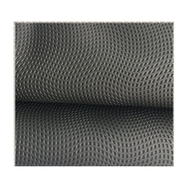 Anti slip PU leather embossed breathable fabric for glove