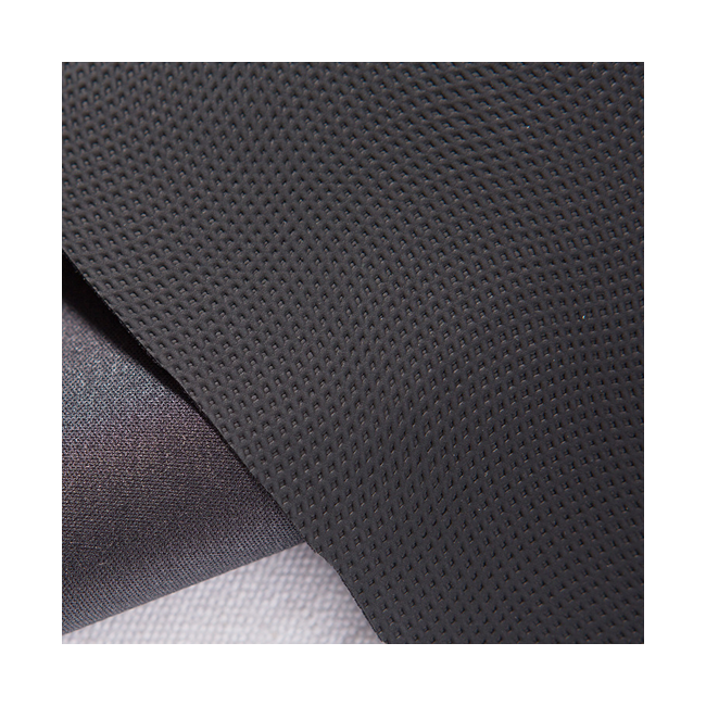 Needle hole pattern plush PU leather bottom