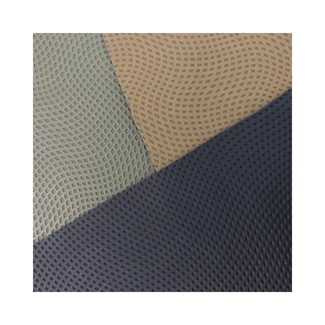 Earth patterned PU synthetic leather conductive antislip fabric suitable for gloves