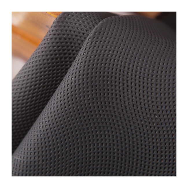 0.5mm elastic PU earth pattern conductive leather antiskid fabric for gloves
