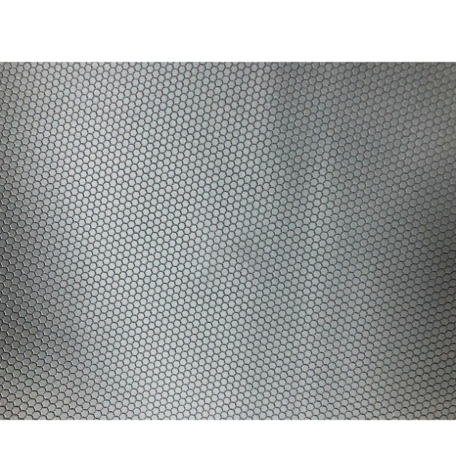 Elastic hexagonal PU leather conductive 0.5mm fabric Artificial leather antiskid for motorcycle gloves
