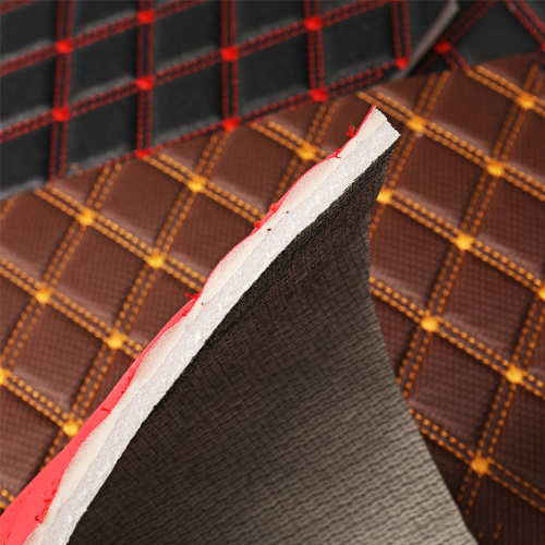 Covering 3d 5d Car Floor Mats Leather Diamond Grain