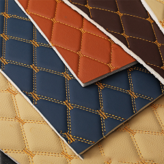 Covering 3d 5d Car Floor Mats Leather Diamond Grain