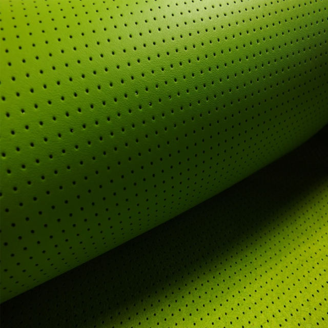 Printed Pu Perforated Leather Microfiber Leather